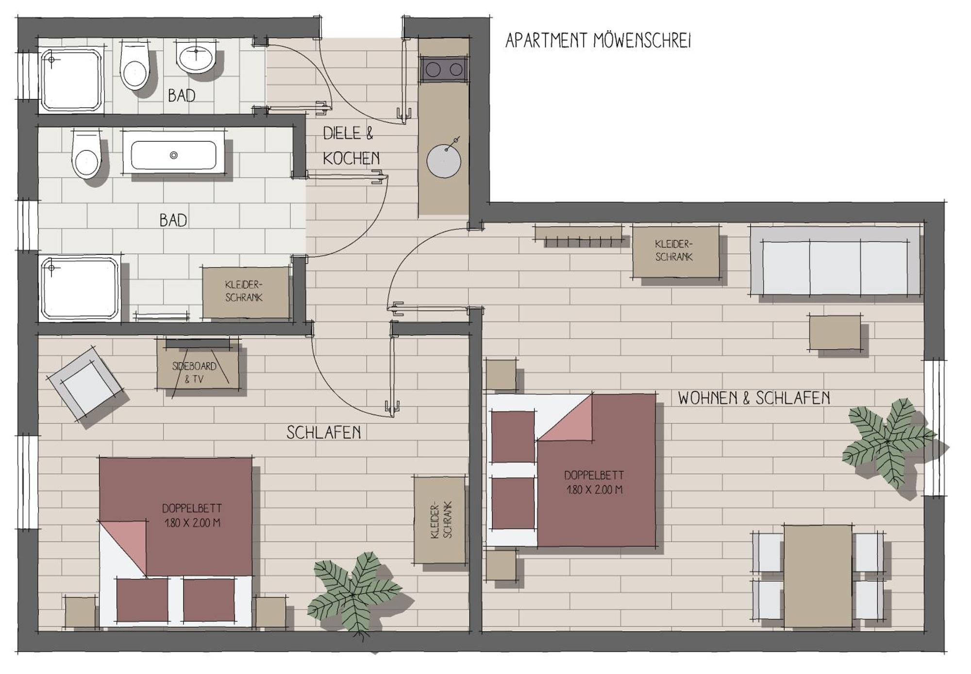 Apartmenthaus Moewenschrei インゼル・ペール エクステリア 写真