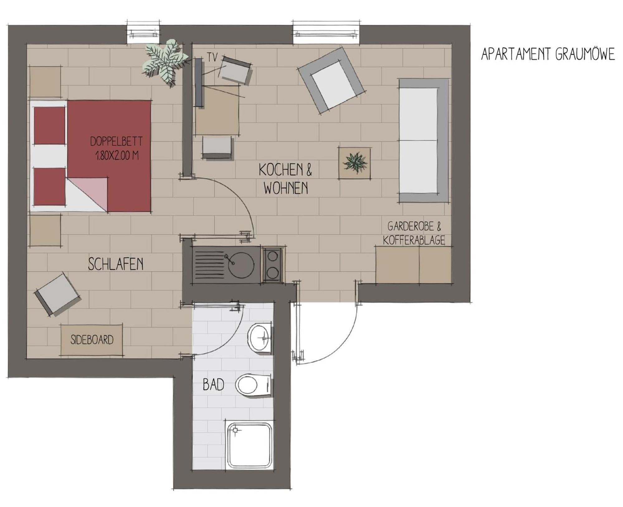 Apartmenthaus Moewenschrei インゼル・ペール エクステリア 写真