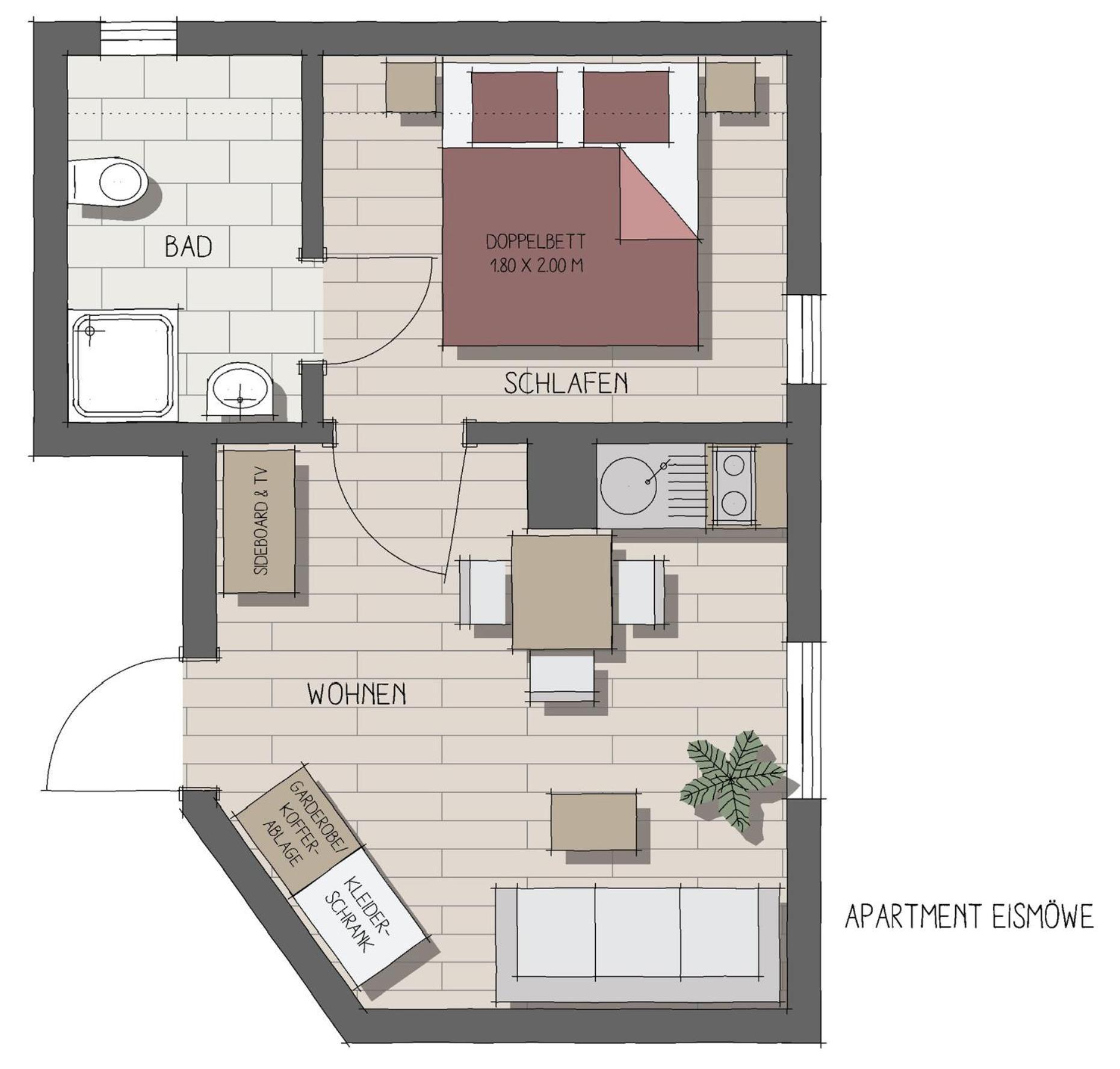 Apartmenthaus Moewenschrei インゼル・ペール エクステリア 写真